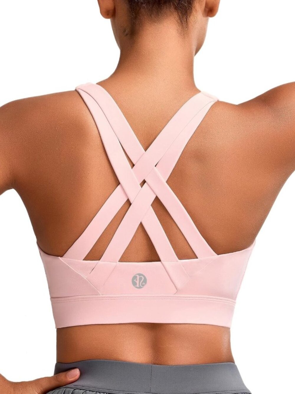 High Support Sports Bra for Women | Strappy High Impact Running Bra with Pads